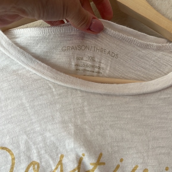 Grayson Threads Tee Shirt Positivity White size Extra Large - Picture 2 of 6
